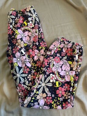 Champion Girls Floral Sweatpants - Pink, Yellow & Black